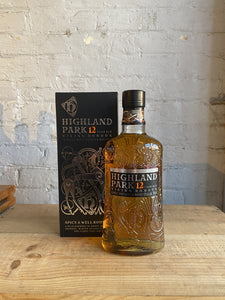 Highland Park 12yr Viking Honour Single Malt Scotch Whisky - Kirkwall, Orkney Islands, Scotland (750ml)