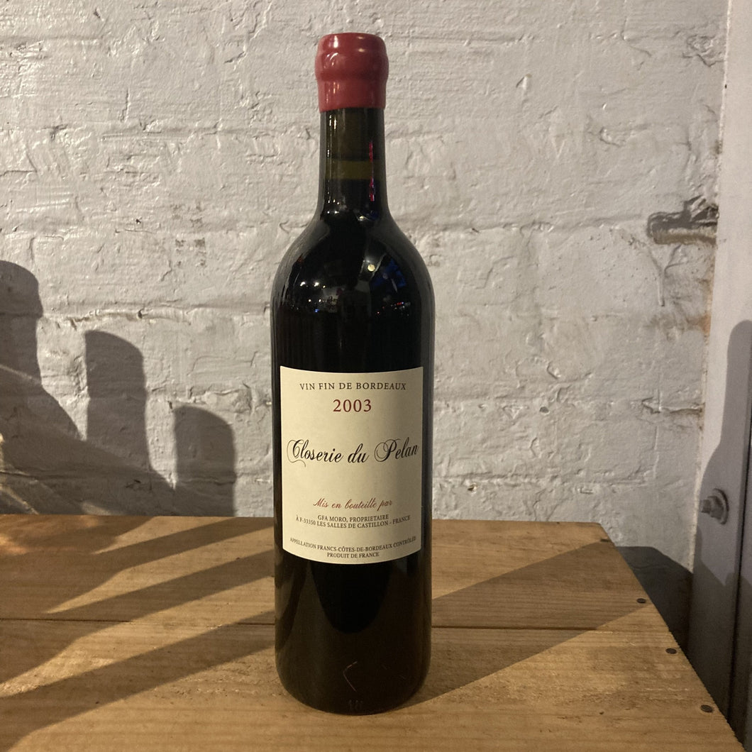 2003 Closerie du Pelan Rouge - Bordeaux, France (750ml)