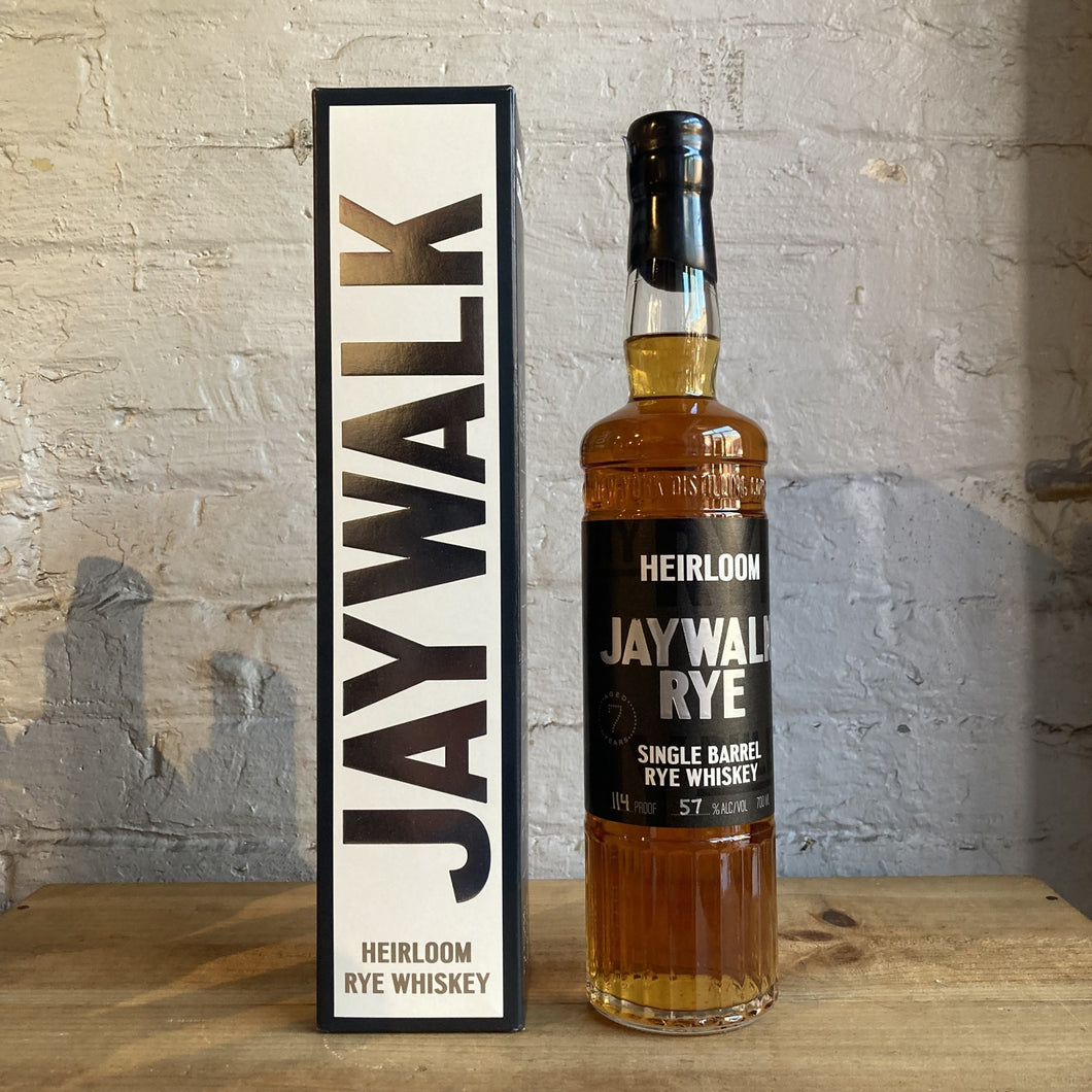 NY Distilling Co 7yr Heirloom Jaywalk Single Barrel Rye Whiskey (114 Proof) - Brooklyn, NY (700ml)