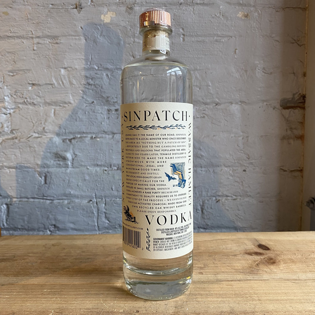 Tenmile Distillery Sinpatch Vodka - Wassaic, NY (750ml)