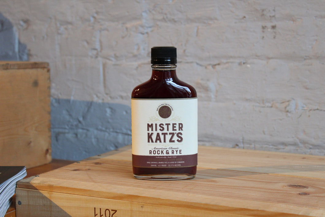 NY Distilling Co 'Mr Katz's Rock & Rye' - Brooklyn, NY (200ml Flask)