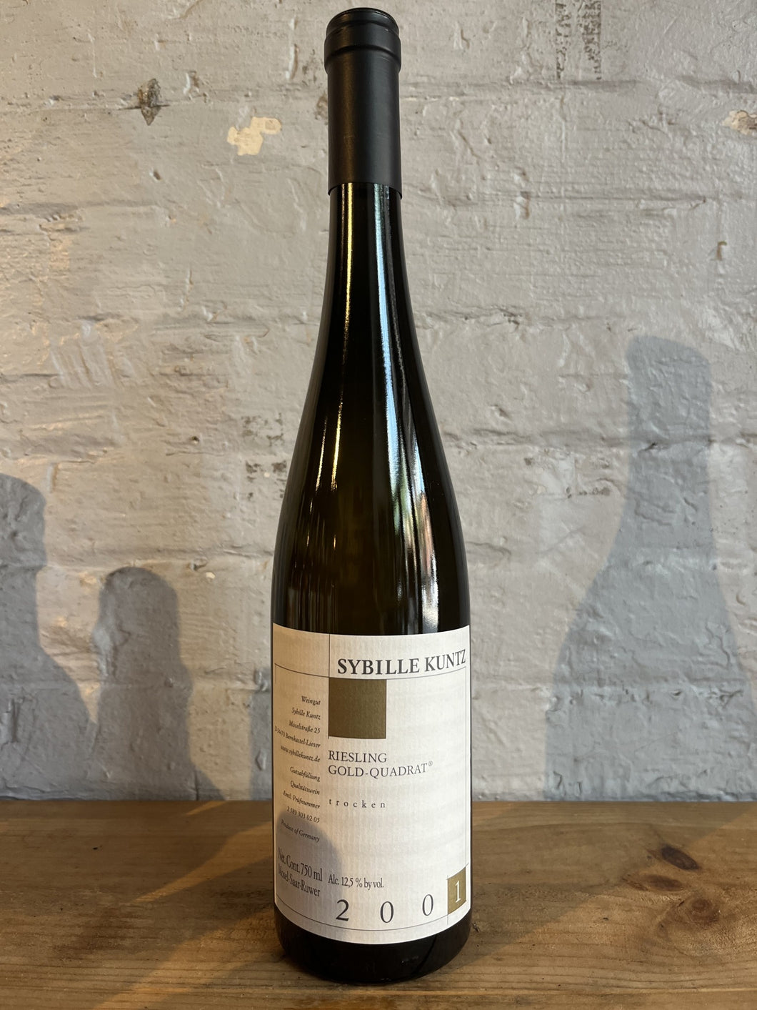 2001 Weingut Sybille Kuntz Riesling Spatlese Trocken Gold-Quadrat - Mosel, Germany (750ml)