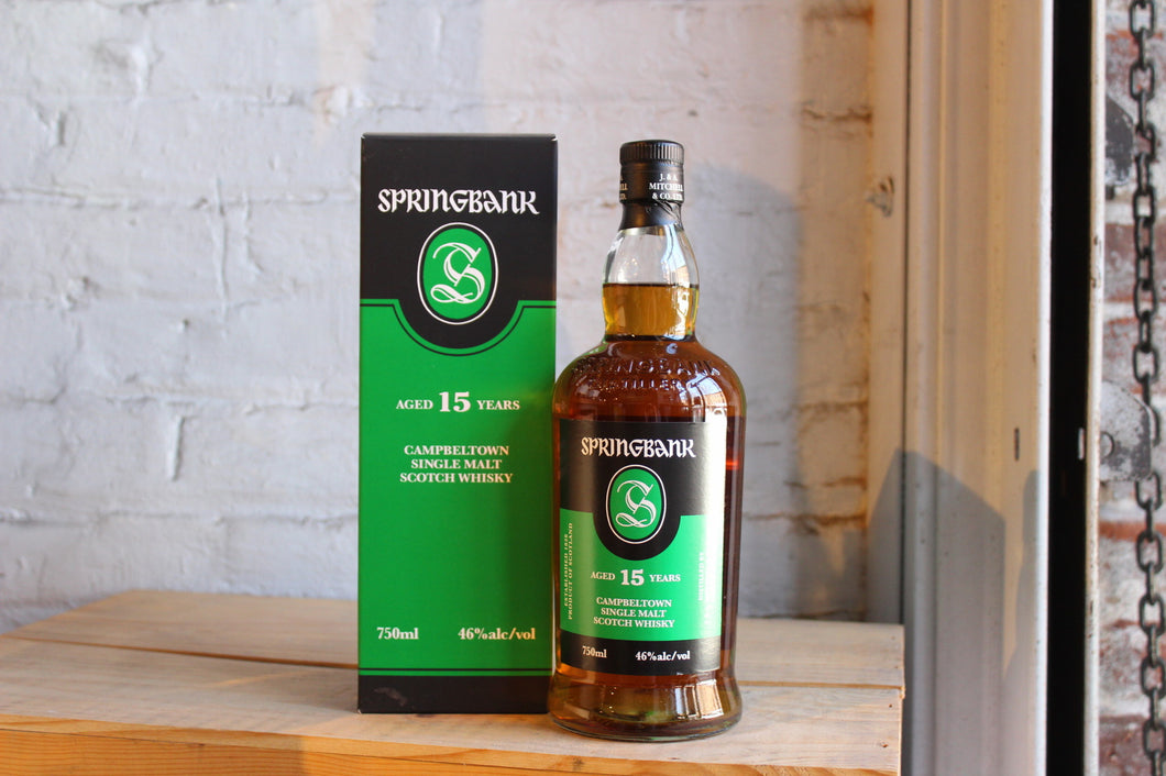 Springbank 15yr Single Malt Scotch Whisky - Campbeltown, Scotland (750ml)