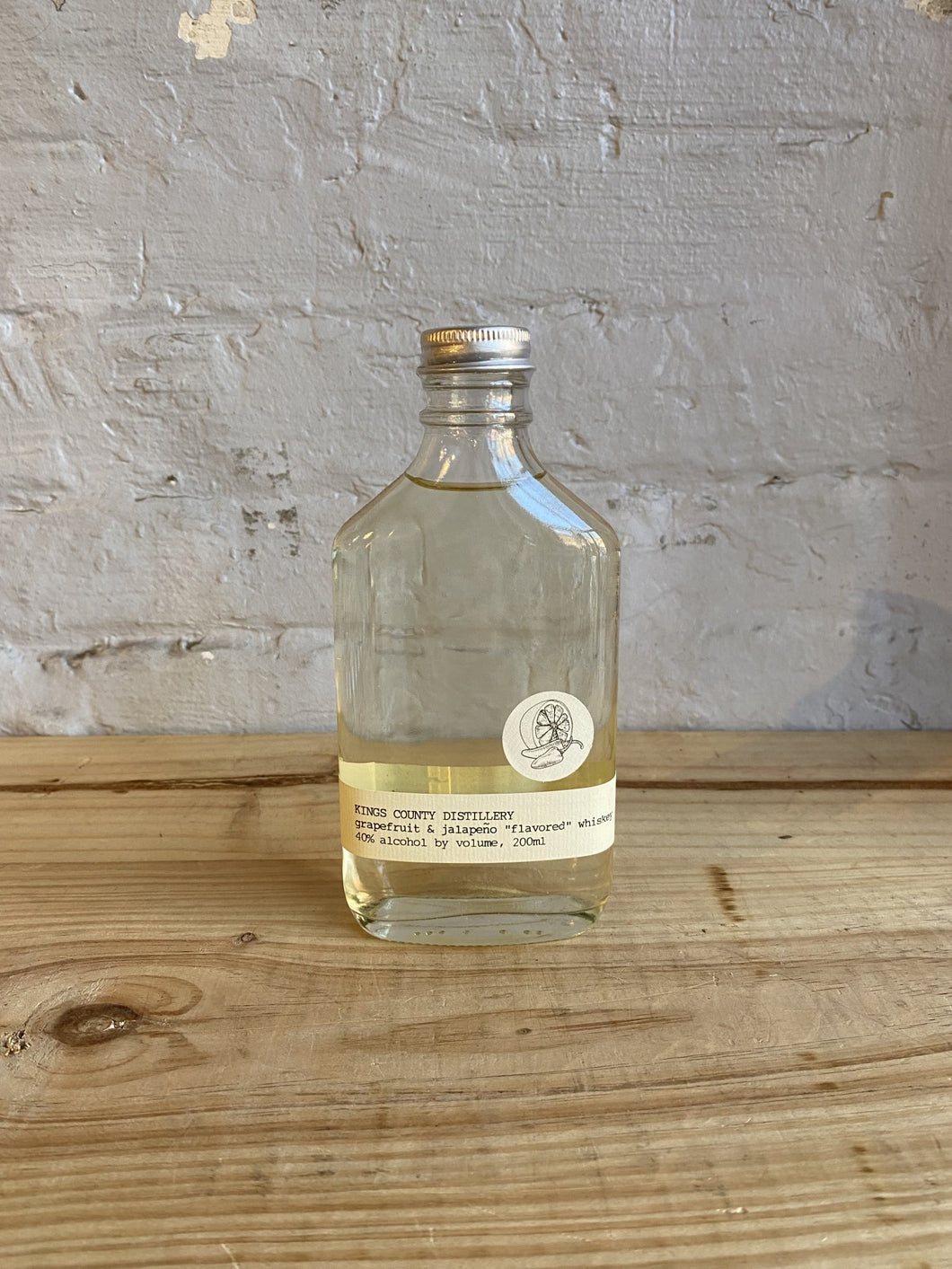 Kings County Distillery Grapefruit/Jalapeno Whiskey - Brooklyn, NY (200ml)